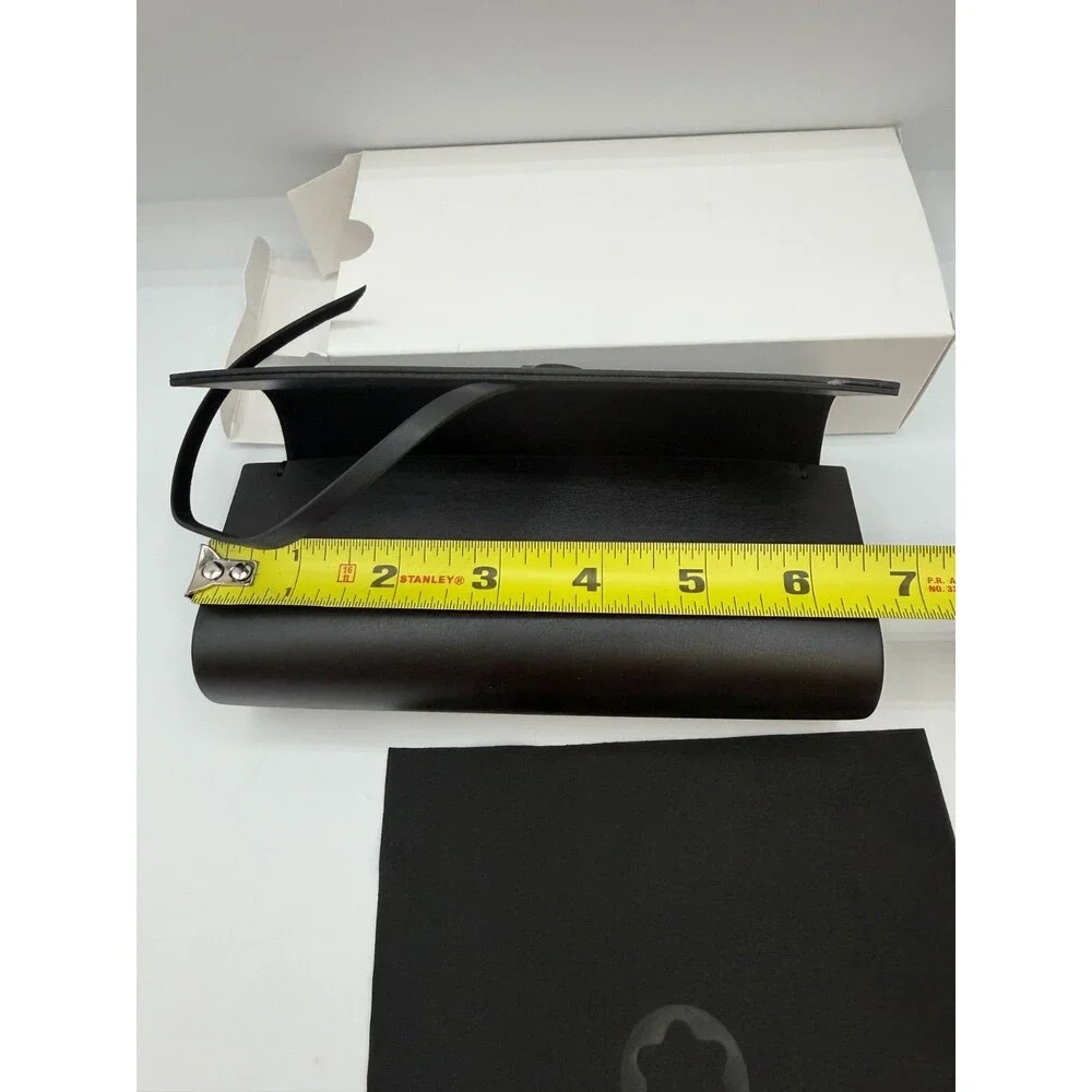Montblanc Eyeglasses Sunglasses Roll Case Box Cloth Authentic Black Leather